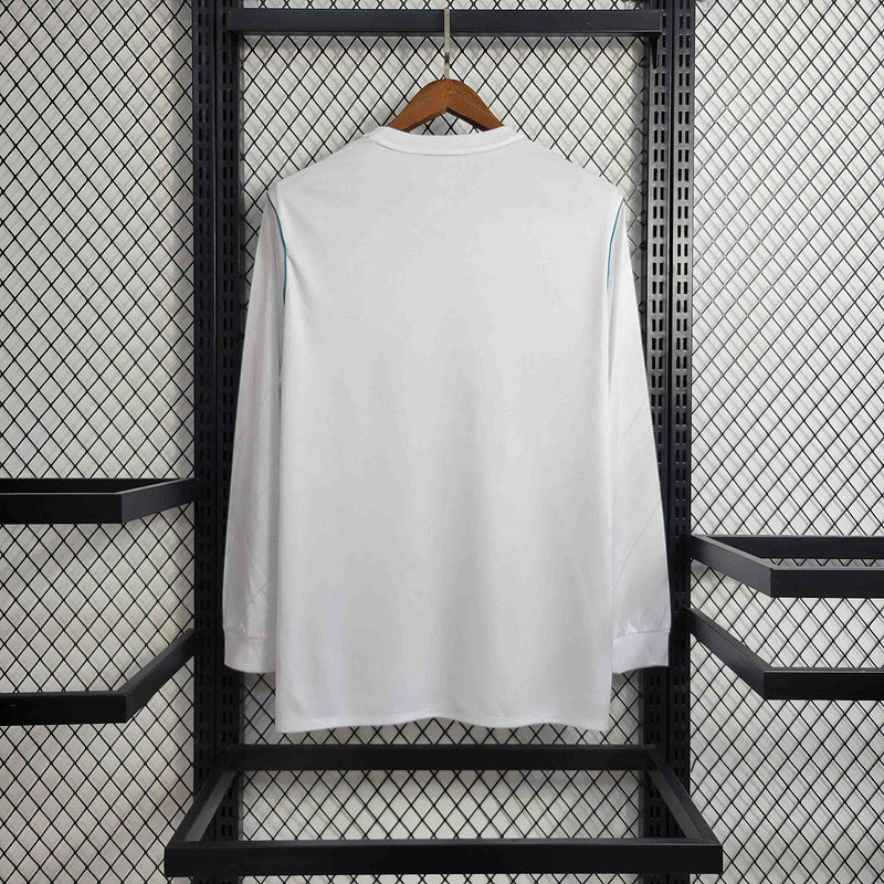 Real Madrid Home Jersey 17/18 Retro Long Sleeve - CalcioVivo