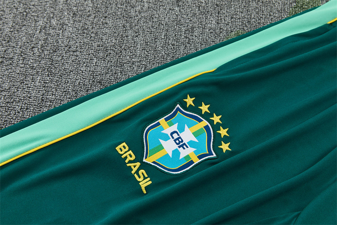 Tuta Brasile Blu/Verde Scuro 2026 Uomo | Tuta da Calcio - CalcioVivo