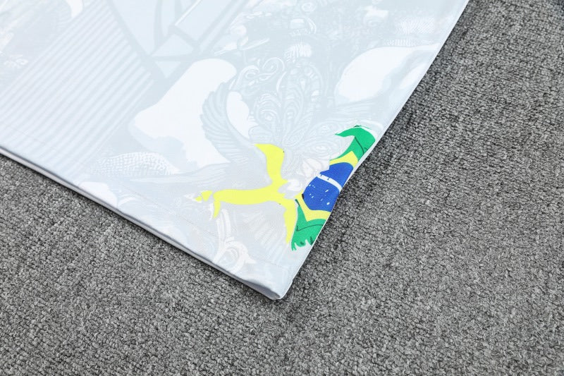 Kit Shirt + Shorts Brazil Christ the Redeemer White Training 25/26