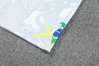 Kit Shirt + Shorts Brazil Christ the Redeemer White Training 25/26