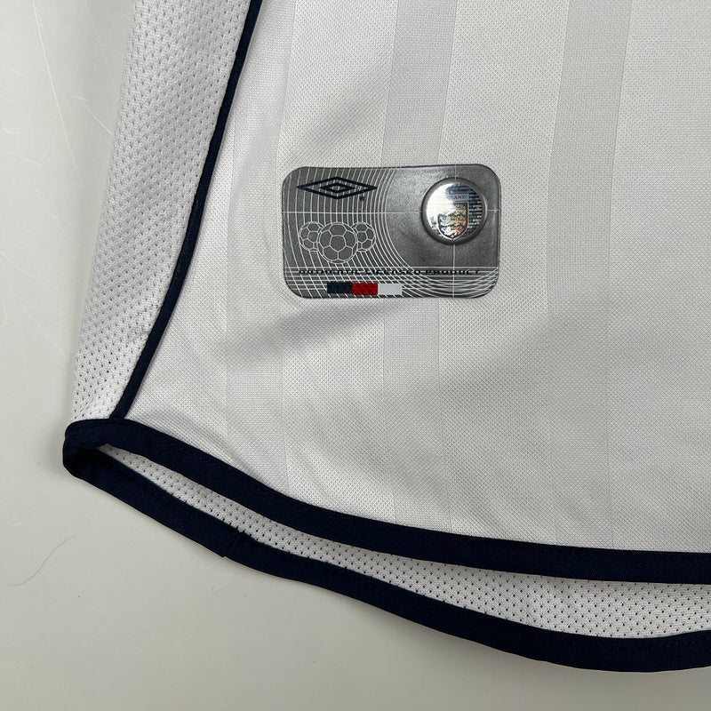 England Home Jersey 2002 Retro - CalcioVivo