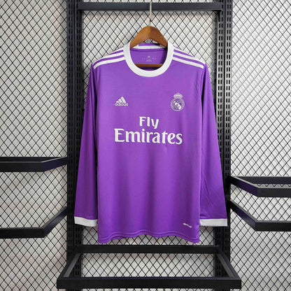 Real Madrid Away Jersey 16/17 Retro Long Sleeve - CalcioVivo