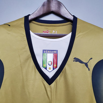 Italy Goalkeeper Golden Jersey 2006 Retro - CalcioVivo