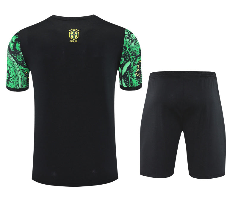 Kit Shirt + Shorts Brazil Christ the Redeemer Green Training 25/26