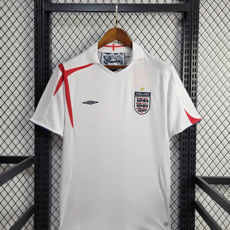 England Home Jersey 2005 Retro - CalcioVivo