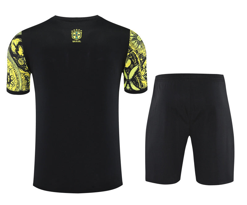Kit Shirt + Shorts Brazil Christ the Redeemer Yellow Training 25/26