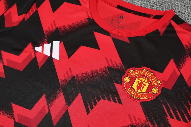 Kit Shirt + Shorts Manchester United Training Red/Black 25/26