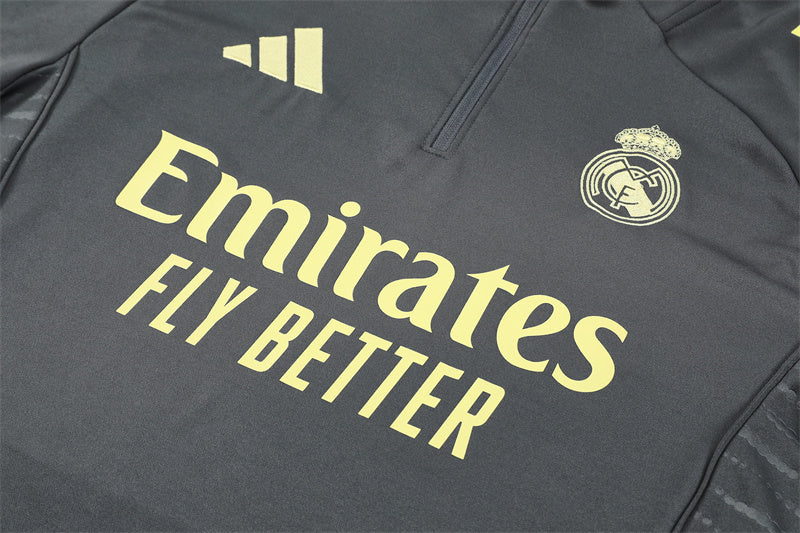 Tracksuit Real Madrid Gray/Yellow Training 25/26