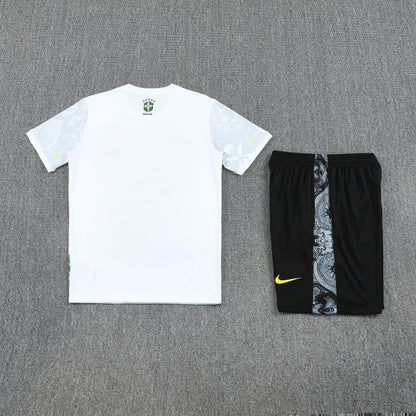 Kit Shirt + Shorts Brazil Christ the Redeemer White Training 25/26