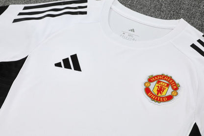 Kit Shirt + Shorts Manchester United Training White/Black 25/26