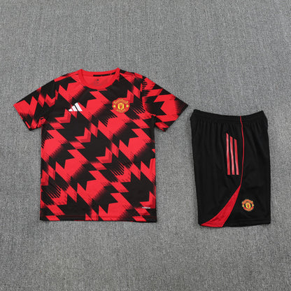 Kit Shirt + Shorts Manchester United Training Red/Black 25/26