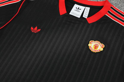Kit Shirt + Shorts Manchester United Training Black 25/26
