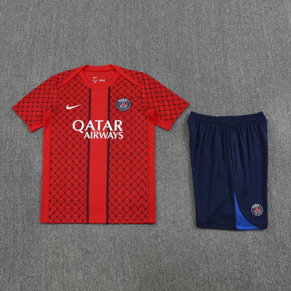 Kit Shirt + Shorts PSG Training Red 25/26