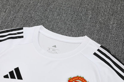 Kit Shirt + Shorts Manchester United Training White/Black 25/26
