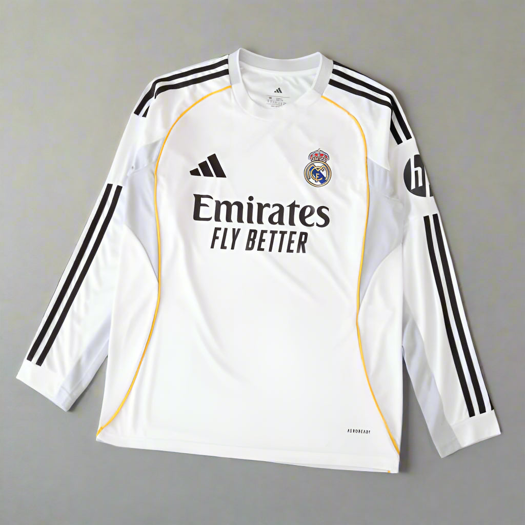 Real Madrid Home Jersey Long Sleeve 25/26
