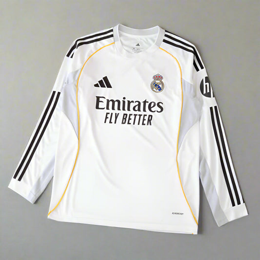 Real Madrid Home Jersey Long Sleeve 25/26