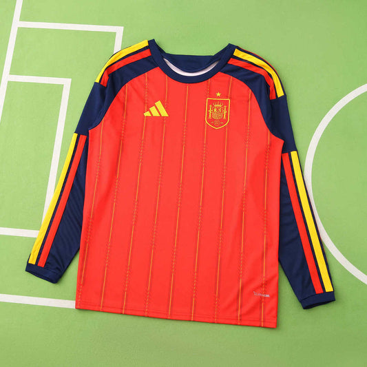 Spain Home Jersey Long Sleeve 25/26