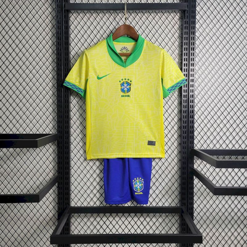 Brazil Home 2024 Kit Kids - CalcioVivo