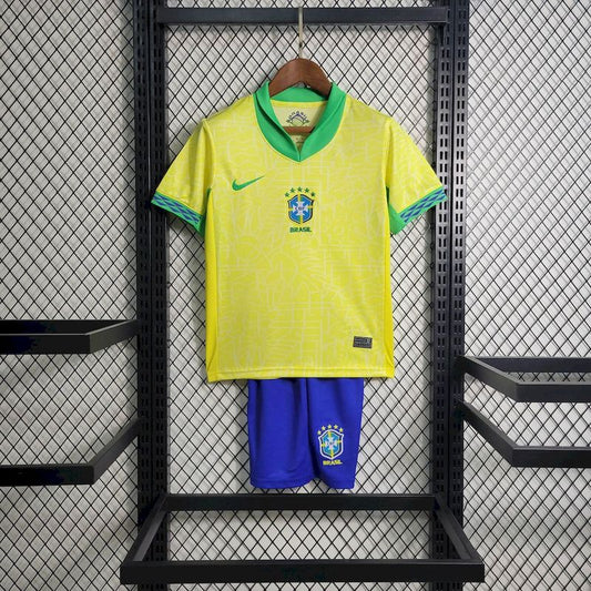 Brazil Home 2024 Kit Kids - CalcioVivo