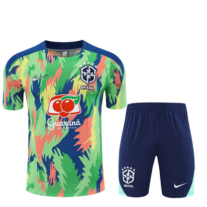 Kit Shirt + Shorts Brazil Colorful 25/26