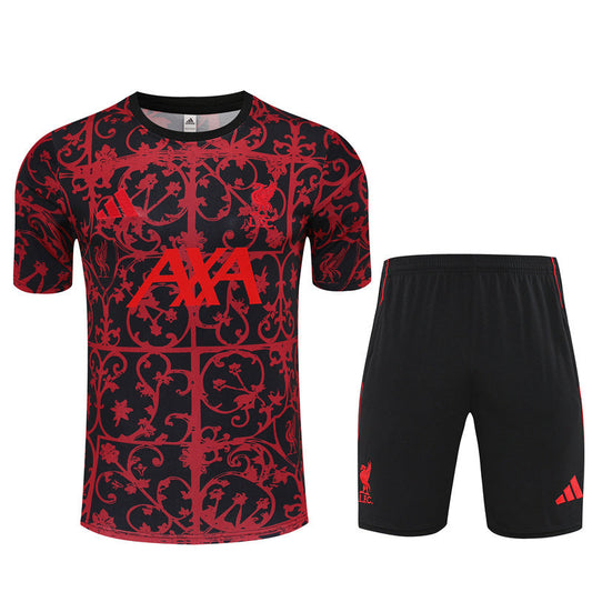 Kit Shirt + Shorts Liverpool Black/Red 25/26