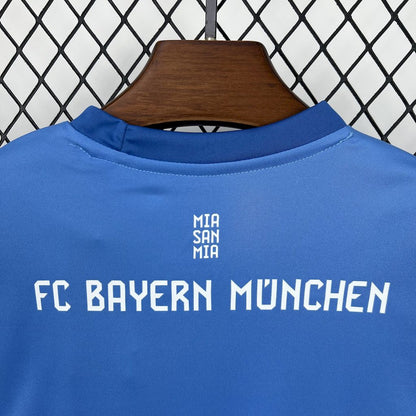 Bayern Munich 2025-26 Blue Goalkeeper Kids Kit
