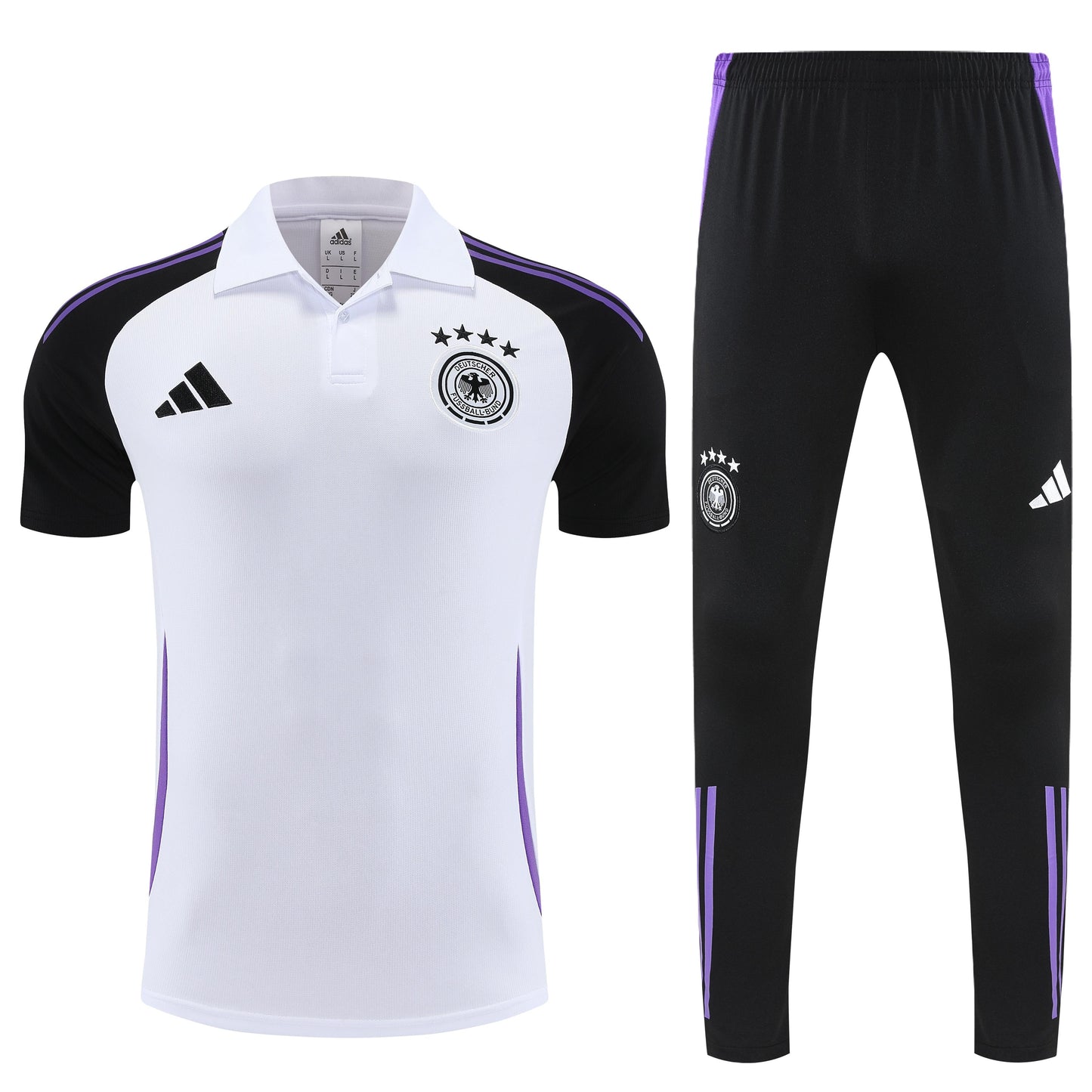 Kit Polo + Pants Germany White/Black 25/26