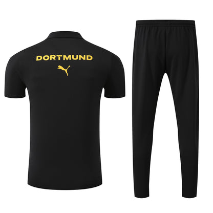 Kit Polo + Pants Borussia Dortmund Black 25/26