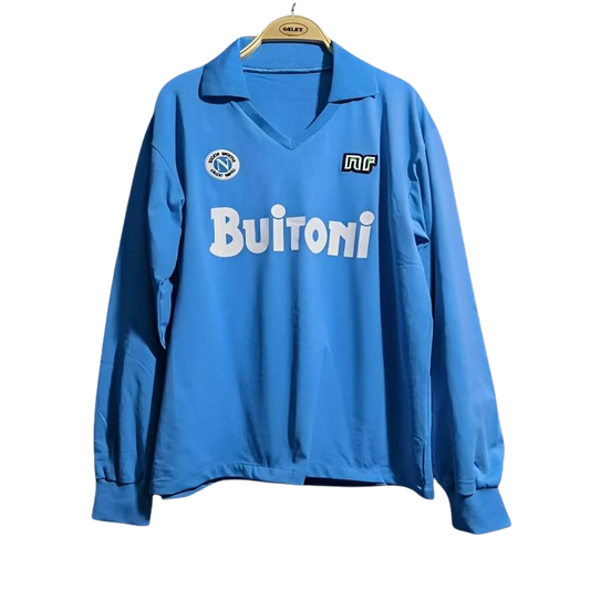 Napoli Home Jersey 86/87 Retro Long Sleeve