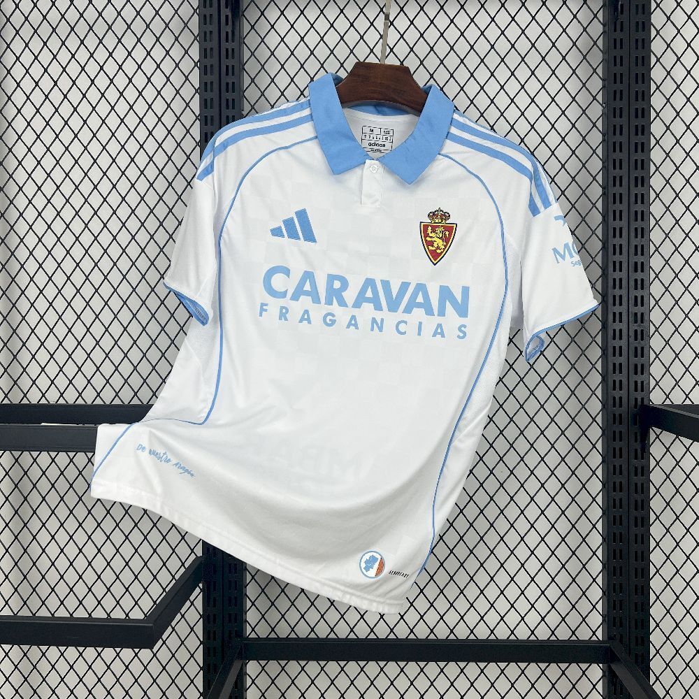 Maglia Real Zaragoza Home 25/26 Uomo | Maglia da Calcio - CalcioVivo