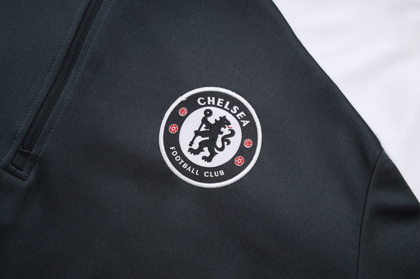 Chelsea Black Tracksuit Half-Zip 25/26