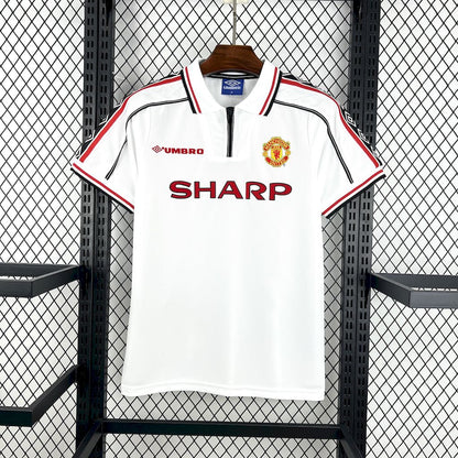 Manchester United 1998-99 White Retro Jersey