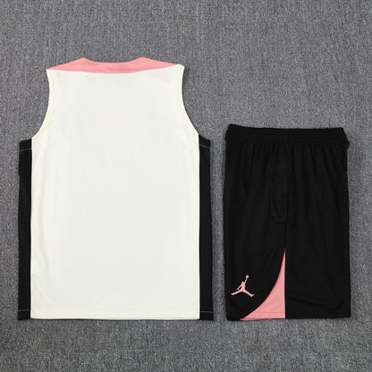 Kit Tank Top + Shorts Barcelona White/Black/Pink Training 25/26