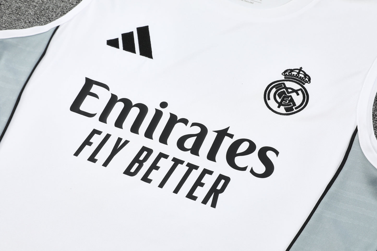 Kit Tank Top + Shorts Real Madrid Training White 25/26