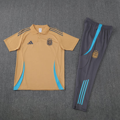Kit Polo + Pants Argentina Gold/Gray 25/26