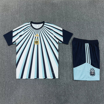 Completino Manica Corta Argentina Allenamento 2026 Blu Navy Uomo | Kit Allenamento