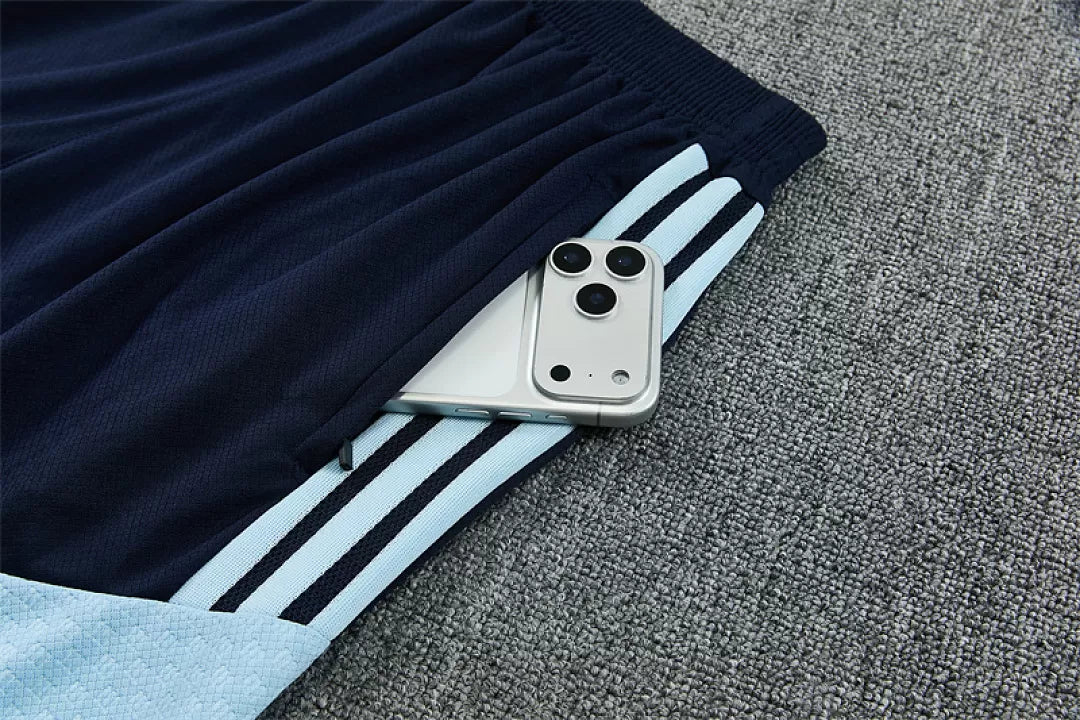 Completino Manica Corta Argentina Allenamento 2026 Blu Navy Uomo | Kit Allenamento