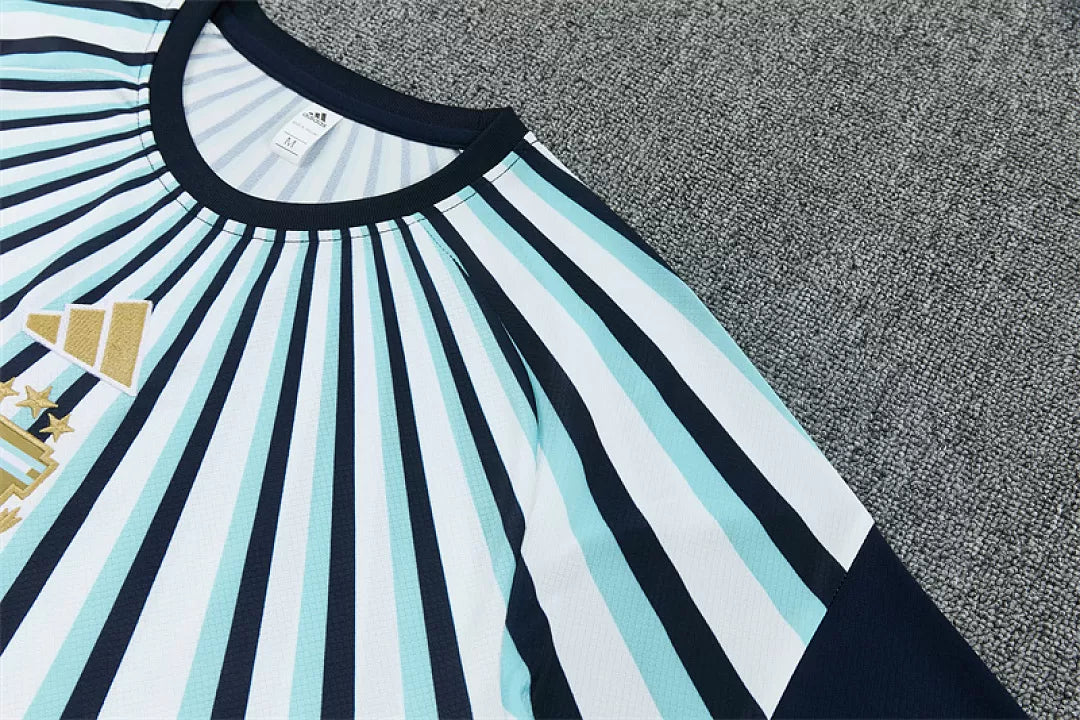 Completino Manica Corta Argentina Allenamento 2026 Blu Navy Uomo | Kit Allenamento