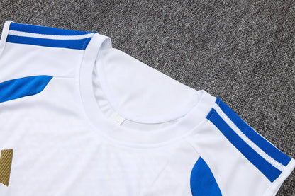 Completino Canottiera 26/27 Uomo Bianco Blu | Kit Allenamento - CalcioVivo