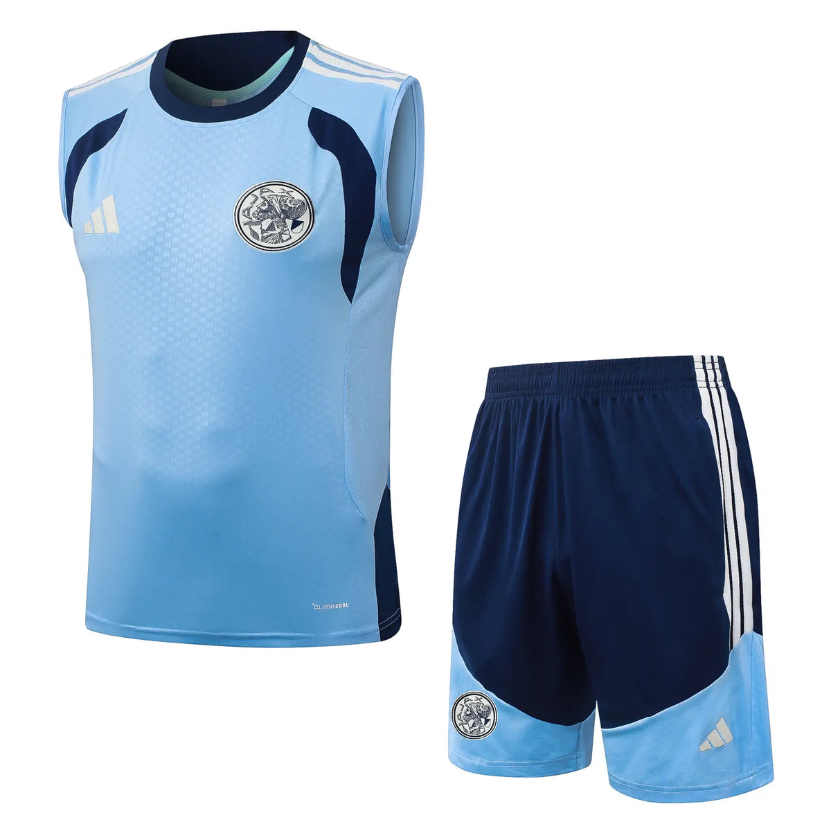 Completino Canottiera Ajax 26/27 Uomo Azzurro | Kit Allenamento - CalcioVivo