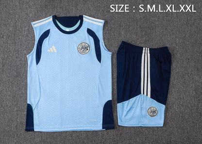 Completino Canottiera Ajax 26/27 Uomo Azzurro | Kit Allenamento - CalcioVivo