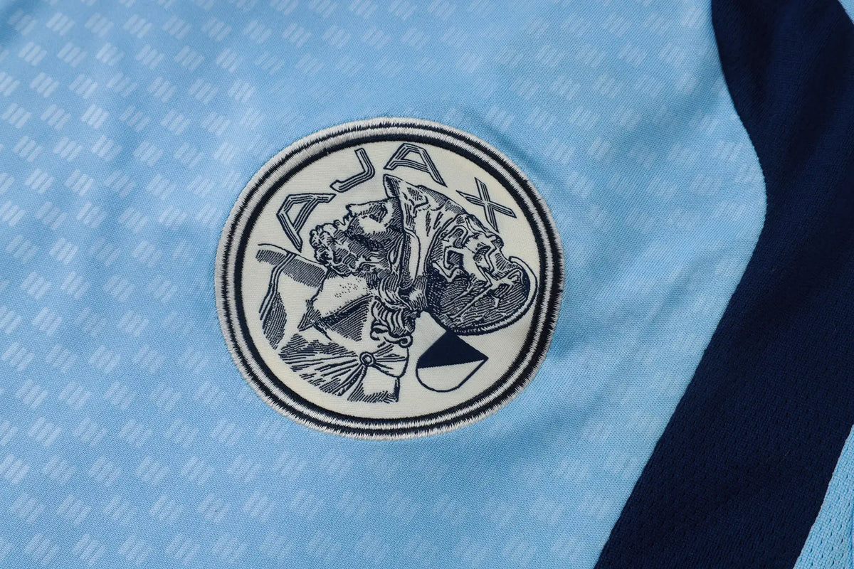 Completino Canottiera Ajax 26/27 Uomo Azzurro | Kit Allenamento - CalcioVivo