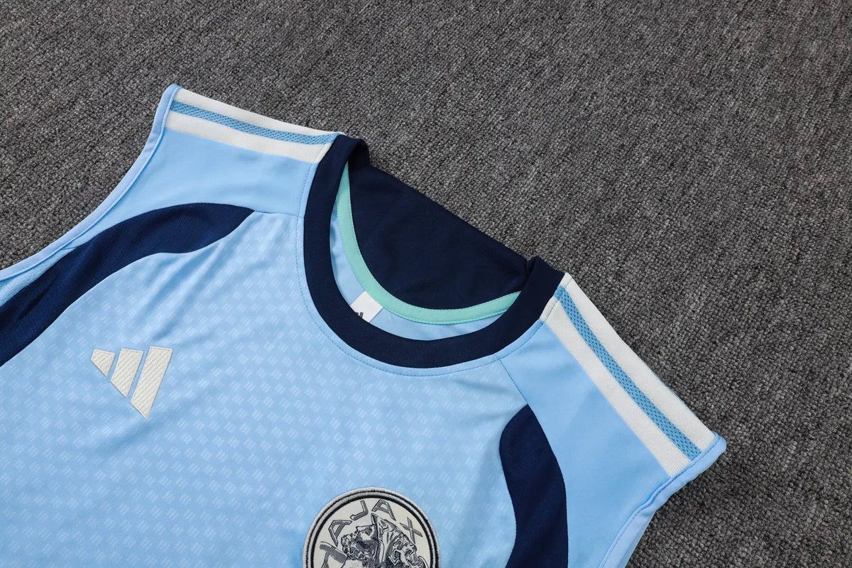 Completino Canottiera Ajax 26/27 Uomo Azzurro | Kit Allenamento - CalcioVivo