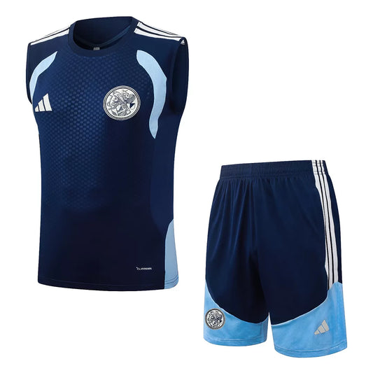 Completino Canottiera Ajax 26/27 Uomo Blu Navy | Kit Allenamento - CalcioVivo