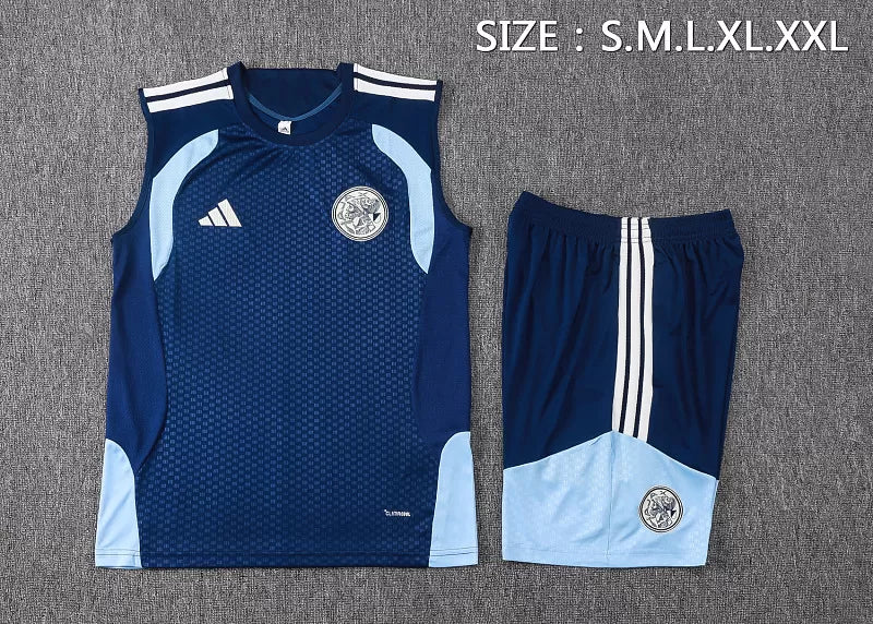 Completino Canottiera Ajax 26/27 Uomo Blu Navy | Kit Allenamento - CalcioVivo