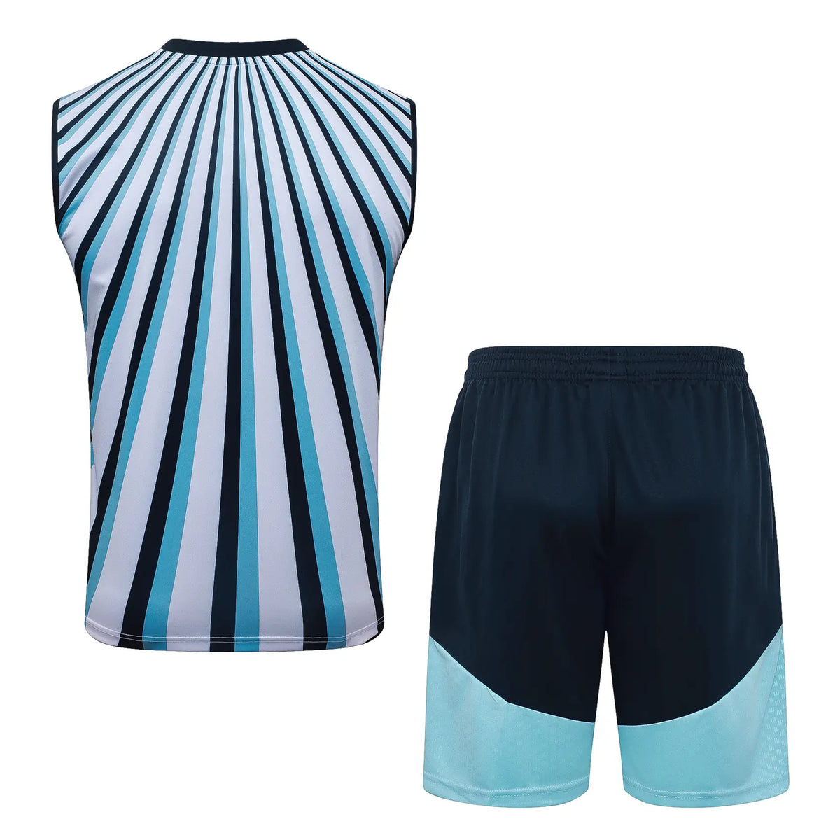 Completino Canottiera Argentina 26/27 Uomo Bianco Azzurro Blu Navy | Kit Allenamento - CalcioVivo