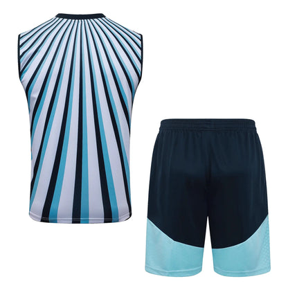 Completino Canottiera Argentina 26/27 Uomo Bianco Azzurro Blu Navy | Kit Allenamento - CalcioVivo