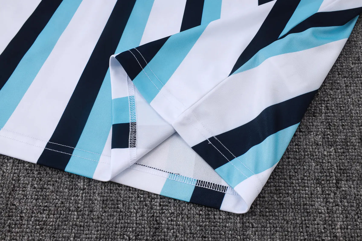 Completino Canottiera Argentina 26/27 Uomo Bianco Azzurro Blu Navy | Kit Allenamento - CalcioVivo