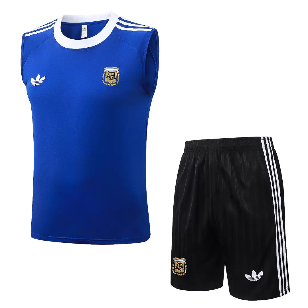 Completino Canottiera Argentina 26/27 Uomo Blu | Kit Allenamento - CalcioVivo
