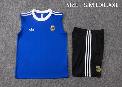 Completino Canottiera Argentina 26/27 Uomo Blu | Kit Allenamento - CalcioVivo